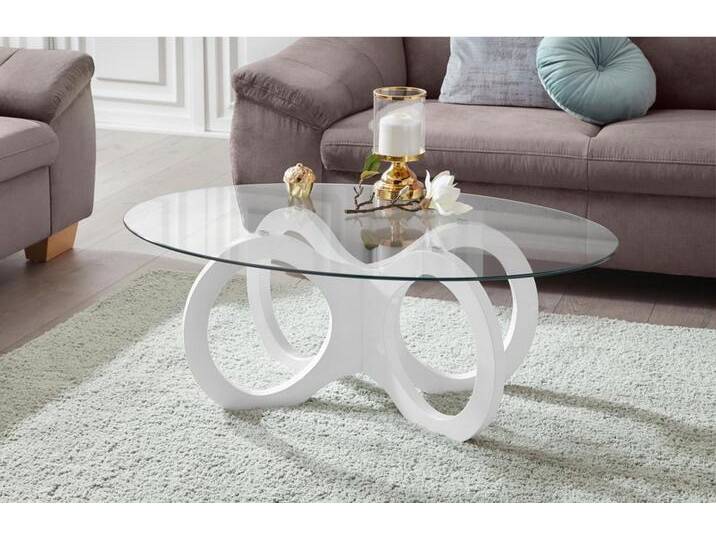 INOSIGN Couchtisch, in ovaler Form, elegant, weiß von Inosign