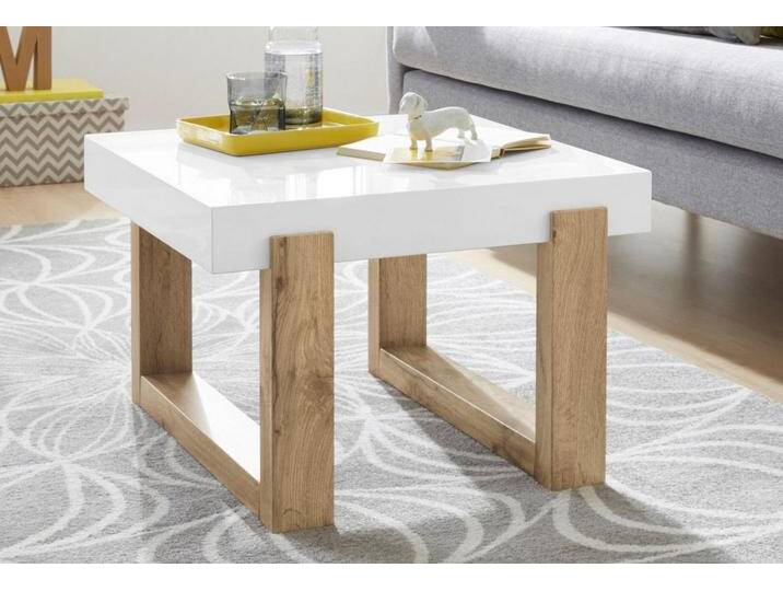 INOSIGN Couchtisch Solid, hochglanzfarbener weißer Tischplatte, in zwei unterschiedlichen Größen, weiß von Inosign