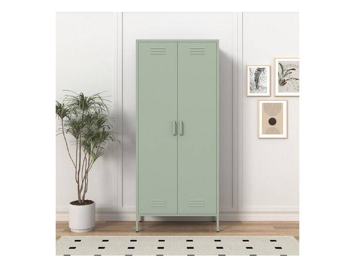 INOSIGN Drehtürenschrank Kleiderschrank Schrank Metallschrank Mehrzweckschrank Siena Spind (in 4 Farben aus Metall) in der Höhe verstellbar, abschließbar von Inosign