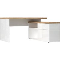INOSIGN Eckschreibtisch "Easy, Computertisch – 38 mm Platte, perfekt fürs Büro & Homeoffice" Breite/Tiefe 138/132 cm, Schubkasten mit Selbsteinzug u. Dämpfung von Inosign