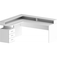 INOSIGN Eckschreibtisch "New Selina" Schreibtisch, Schubkästen, mit oder ohne Monitoraufsatz, B 180/160 cm von Inosign