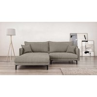 INOSIGN Ecksofa "ALEXANDRIA mit Recamiere rechts oder links bestellbar, moderne Bezüge" L-Form mit Wellenunterfederung, Maße: B/H/T 246/86/190 cm von Inosign