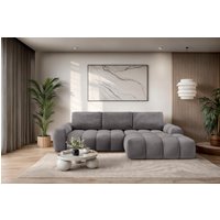 OTTO home Ecksofa "AZITA klein optionale Schlafsofa mit Bettkasten, B/T/H: 270/166,5/84cm" L-Form mit Wellenunterfederung, Bubble-Optik von Otto Home