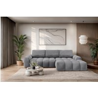 OTTO home Ecksofa "AZITA klein optionale Schlafsofa mit Bettkasten, B/T/H: 270/166,5/84cm" L-Form mit Wellenunterfederung, Bubble-Optik von Otto Home