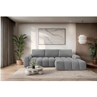 OTTO home Ecksofa "AZITA klein optionale Schlafsofa mit Bettkasten, B/T/H: 270/166,5/84cm" L-Form mit Wellenunterfederung, Bubble-Optik von Otto Home