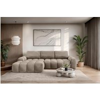 INOSIGN Ecksofa "AZITA klein optionale Schlafsofa mit Bettkasten, B/T/H: 270/166,5/84cm" L-Form mit Wellenunterfederung, Bubble-Optik INOSIGN Ecksofa "AZITA klein optionale Schlafsofa mit Bettkasten, B/T/H: 270/166,5/84cm" L-Form mit Wellenunterfederung, Bubble-Optik von Inosign