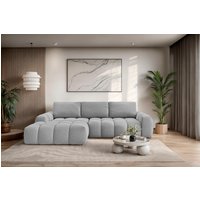 OTTO home Ecksofa "AZITA klein optionale Schlafsofa mit Bettkasten, B/T/H: 270/166,5/84cm" L-Form mit Wellenunterfederung, Bubble-Optik von Otto Home