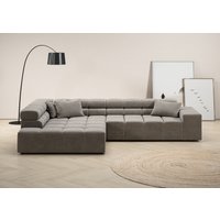 INOSIGN Ecksofa "Ancona incl. Kopfteilverstellung, Zierkissen Breite 319cm, L-Form" von Inosign