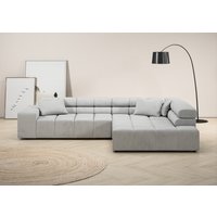 INOSIGN Ecksofa "Ancona incl. Kopfteilverstellung, Zierkissen Breite 319cm, L-Form" von Inosign