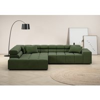 INOSIGN Ecksofa "Ancona incl. Kopfteilverstellung, Zierkissen Breite 319cm, L-Form" von Inosign