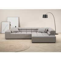 INOSIGN Ecksofa "Ancona incl. Kopfteilverstellung, Zierkissen Breite 319cm, L-Form" von Inosign