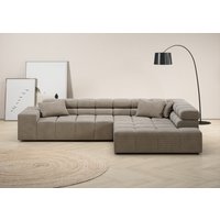 INOSIGN Ecksofa "Ancona incl. Kopfteilverstellung, Zierkissen Breite 319cm, L-Form" von Inosign