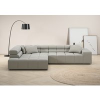 INOSIGN Ecksofa "Ancona incl. Kopfteilverstellung, Zierkissen Breite 319cm, L-Form" von Inosign