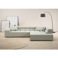 INOSIGN Ecksofa "Ancona incl. Kopfteilverstellung, Zierkissen Breite 319cm, L-Form" von Inosign