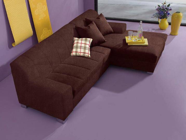 INOSIGN Ecksofa Anzio, elegant und gemütlich, Breite 239cm, L-Form, braun, mit Bettfunktion, braun INOSIGN Ecksofa Anzio, elegant und gemütlich, Breite 239cm, L-Form, braun, mit Bettfunktion, braun von Inosign