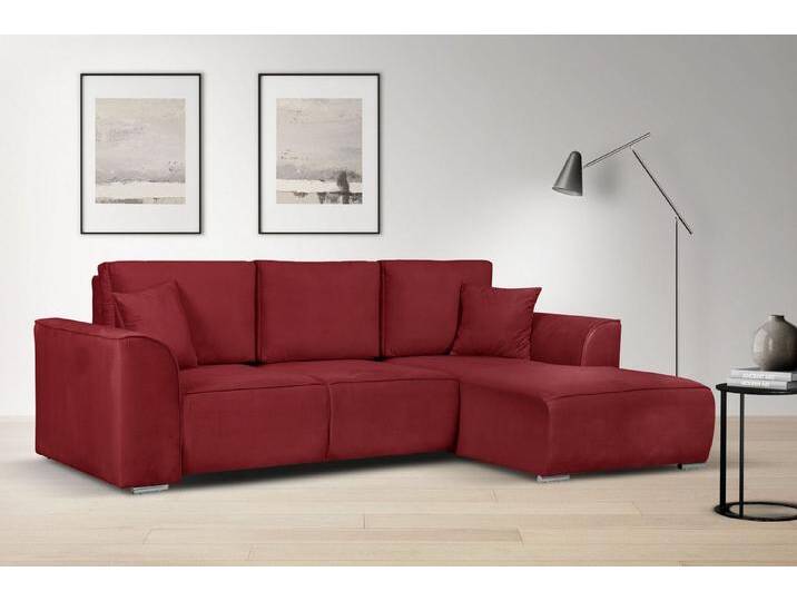INOSIGN Ecksofa BEATRICE optionale Schlafsofa mit Bettkasten, B/T/H: 265/170/86 cm, L-Form, rot, ohne Bettfunktion-ohne Bettkasten, rot INOSIGN Ecksofa BEATRICE optionale Schlafsofa mit Bettkasten, B/T/H: 265/170/86 cm, L-Form, rot, ohne Bettfunktion-ohne Bettkasten, rot von Inosign