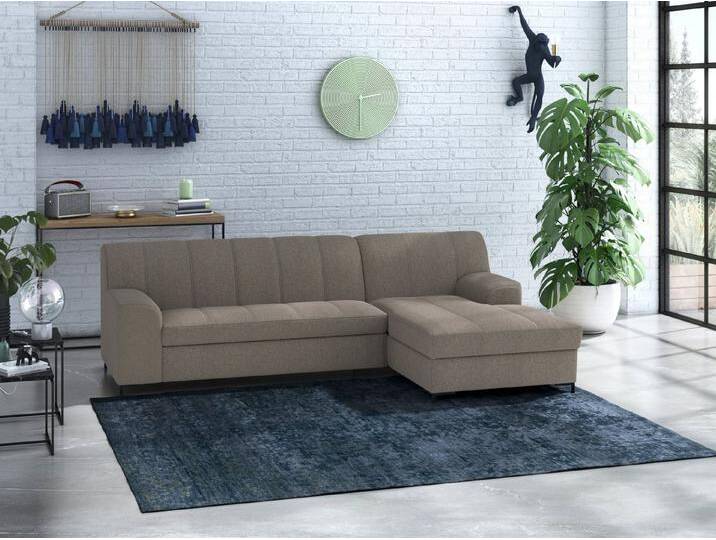 INOSIGN Ecksofa Balme L-Form, Inkl. Zierkissen, grau, ohne Bettfunktion, stone von Inosign