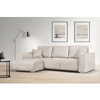INOSIGN Ecksofa "BEATRICE optionale Schlafsofa mit Bettkasten, B/T/H: 265/170/86 cm", L-Form, wahlweise auch mit Bettfunktion und Bettkasten von Inosign
