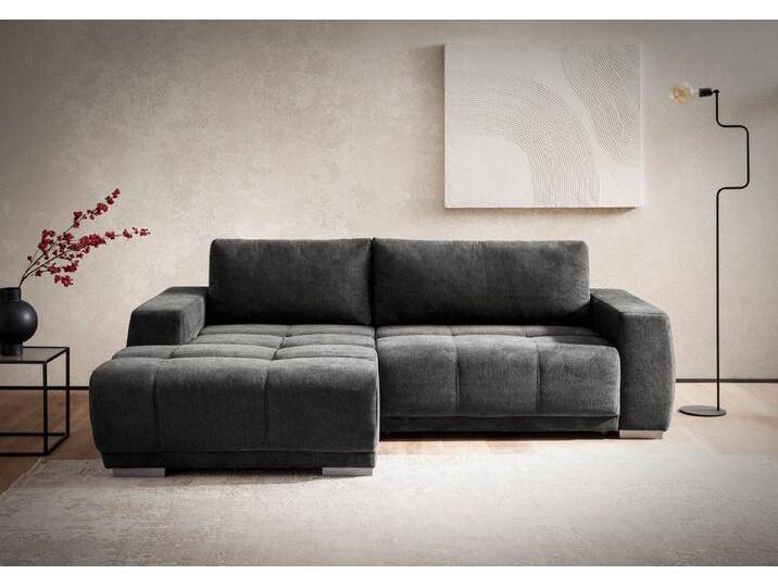 INOSIGN Ecksofa Bolero L-Form, schwarz, mit Bettfunktion, black von Inosign