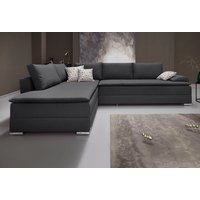 INOSIGN Ecksofa "Boxspringbett Night & Day L-Form mit Dauer-Schlaffunktion mit Armlehne", mit Boxspring-Bettfunktion 180x200 cm und Bettkasten, Dauerschläfer von Inosign