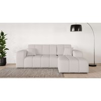 INOSIGN Ecksofa "CASSY L-Form, Schlafsofa mit Bettkasten, Maße B/T/H: 245/165/88 cm" mit 2 Rückenkissen, Recamiere rechts oder links bestellbar von Inosign