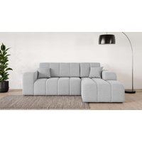 INOSIGN Ecksofa "CASSY L-Form, Schlafsofa mit Bettkasten, Maße B/T/H: 245/165/88 cm" mit 2 Rückenkissen, Recamiere rechts oder links bestellbar von Inosign