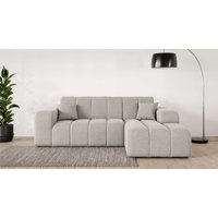 INOSIGN Ecksofa "CASSY L-Form, Schlafsofa mit Bettkasten, Maße B/T/H: 245/165/88 cm", mit 2 Rückenkissen, Recamiere rechts oder links bestellbar von Inosign