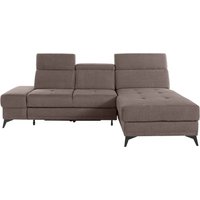 INOSIGN Ecksofa "Cardiz L-Form", inkl.Kopfteilverstellung und Federkern wahlweise mit Bettfunktion von Inosign
