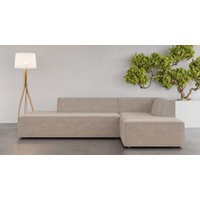 INOSIGN Ecksofa "Ecksofa Cavan mit Ottomane links oder rechts bestellbar", L-Form mit Wellenunterfederung, Maße B/T/H: 270/180/72 cm von Inosign