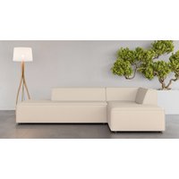 INOSIGN Ecksofa "Ecksofa Cavan mit Ottomane links oder rechts bestellbar", L-Form mit Wellenunterfederung, Maße B/T/H: 270/180/72 cm von Inosign