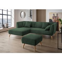 INOSIGN Ecksofa "Colori L-Form", Holzfußfarbe wählbar, inkl. 4x Zierkissen von Inosign