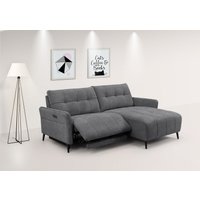 INOSIGN Ecksofa "DENIO 3-Sitzer, L-Form (Breite 209cm), elektr. Relaxfunktion, USB-A/C", und Recamiere, Liegefunktion durch Recliner 105-150 von Inosign