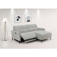 INOSIGN Ecksofa "DENIO 3-Sitzer, L-Form (Breite 209cm), elektr. Relaxfunktion, USB-A/C", und Recamiere, Liegefunktion durch Recliner 105-150 von Inosign