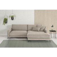 INOSIGN Ecksofa "Downtown, B/T/H: 272/190/84 cm L-Form", weicher Sitzkomfort auch in Cord und Bouclé, incl. Zierkissen von Inosign