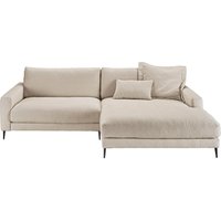 INOSIGN Ecksofa "Downtown, B/T/H: 272/190/84 cm L-Form", weicher Sitzkomfort auch in Cord und Bouclé, incl. Zierkissen von Inosign