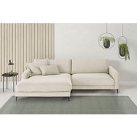 INOSIGN Ecksofa "Downtown, B/T/H: 272/190/84 cm L-Form", weicher Sitzkomfort auch in Cord und Bouclé, incl. Zierkissen von Inosign