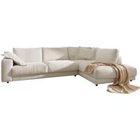 3C Candy Ecksofa "Enisa XXL B/T/H: 325/224/85 cm L-Form", Kuschelig, gemütlich, in 5 Farben, Bezug in Cord, mit 2 Zierkissen von 3c Candy