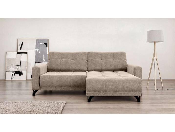 INOSIGN Ecksofa FAIRVIEW mit verstellbaren Rückenlehne, Maße B/T/H: 234/174/93 cm, L-Form mit Wellenunterfederung, Recamiere beidseitig montierbar von Inosign