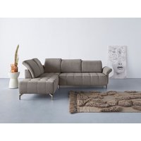 INOSIGN Ecksofa "Fresh L-Form", Federkern, wahlweise Kopfteilverstellung und motorischer Vorziehsitz von Inosign