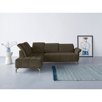 INOSIGN Ecksofa "Fresh L-Form", Federkern, wahlweise Kopfteilverstellung und motorischer Vorziehsitz von Inosign