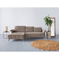 INOSIGN Ecksofa "Fresh L-Form", Federkern, wahlweise Kopfteilverstellung und motorischer Vorziehsitz von Inosign