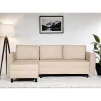 INOSIGN Ecksofa "GLENOE Schlafsofa mit Bettkasten, Recamiere beidseitig montierbar", L-Form, Maße B/T/H: 230/135/84,5 cm, Velvet & Struktur weich von Inosign