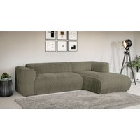 INOSIGN Ecksofa "MERID L-Form (257 cm), zeitlos & stilvolles Design,", Aufwendig gepolstert, in Cord, Chenille und Struktur von Inosign