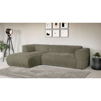 INOSIGN Ecksofa "MERID L-Form (257 cm), zeitlos & stilvolles Design,", Aufwendig gepolstert, in Cord, Chenille und Struktur von Inosign