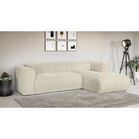 INOSIGN Ecksofa "MERID L-Form (257 cm), zeitlos & stilvolles Design,", Aufwendig gepolstert, in Cord, Chenille und Struktur von Inosign
