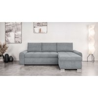 INOSIGN Ecksofa "HAVERHILL Schlafsofa mit Bettkasten, Maße B/H/T: 237/89/166 cm", L-Form mit Recamiere links oder rechts bestellbar, Wellenunterfederung von Inosign