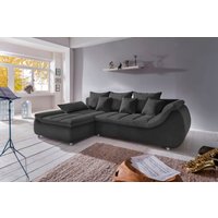 Home affaire Ecksofa "Imola, bequem, aktuelle Steppung im Sitz, L-Form, Breite 270cm" wahlweise mit Bettfunktion von home affaire