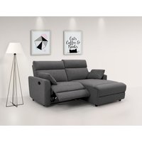 INOSIGN Ecksofa "JENNA, L-Form, 209cm, manuelle u. elektrische Funktion, mit USB A/C,", Liegefunktion 105-150, Federkern, Struktur fein von Inosign