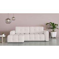 INOSIGN Ecksofa "Manilla, wahlweise mit Bettfunktion, B/T/H 265/170/91 cm", L-Form mit Recamiere rechts/links bestellbar, Wellenunterfederung von Inosign