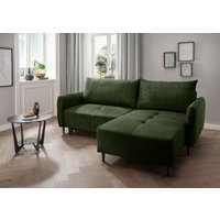 INOSIGN Ecksofa "Mara, L-Form, aktueller Cord Bezug und tolle Farben, schmale Armlehnen", whlw. mit Bettfunktion,Recamiere links/rechts montierbar, Breite 238cm von Inosign